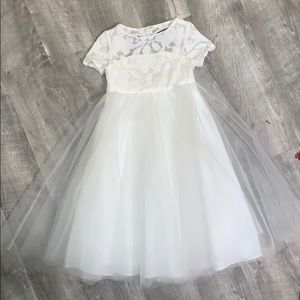 SEAHORSE BY WATTERS TULLE & LACE DRESS SIZE 4